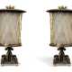 A PAIR OF FRENCH SILVERED AND GILT-METAL STANDING LANTERNS - photo 1