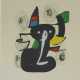 Joan Miro, Schwarze Katze (Farb - Lithographie) - Foto 1