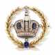 Faberge, Peter Carl. Faberge. A JEWELLED TWO-COLOUR GOLD IMPERIAL PRESENTATION BROOCH - Foto 1
