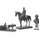 A CAST-IRON MODEL OF NICHOLAS I, A CAST-IRON MODEL OF A HORSEDRAWN SLED, A BRONZE BUST OF ALEXANDER I - photo 1