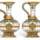 Imperial Glass Factory. TWO ENAMELLED GLASS KVAS JUGS - photo 1