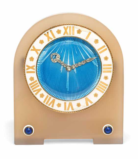 cartier blue clock