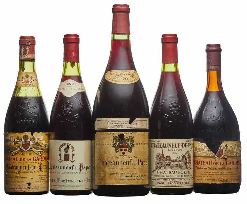 Mixed Chateauneuf Du Pape Buy At Online Auction At Veryimportantlot Com Auction Catalog The Benjamin Ichinose Collection Of Fine And Rare Wines Online From 31 07 Photo Price Auction Lot 376