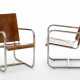 Lot of two rationalist armchairs with anticorodal tubular structure - фото 1