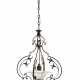 Carlo Rizzarda. Suspension lamp in barochetto style in wrought iron with leaf and twists - фото 1