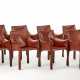 Mario Bellini. Eight armchairs with armrests model "Cab 413" - Foto 1