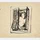 Tomaso Buzzi. Drawing of female figure at the window - фото 1