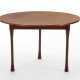 Gianni Moscatelli. (Attributed) | Table with circular veneered teak top - photo 1