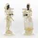 Barovier & Toso. Two sculptures - candle holders depicting a man and a woman in eighteenth-century clothes - фото 1