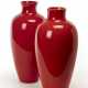 Venini. Two vases in incamiciato red glass - photo 1