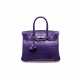 A SHINY VIOLET NILOTICUS CROCODILE BIRKIN 30 WITH PALLADIUM ... - photo 1