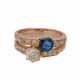 Ring mit Saphir und Altschliffdiamant - photo 1