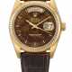 ROLEX A VERY FINE AND RARE 18K GOLD AUTOMATIC WRISTWATCH WIT... - фото 1