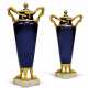 A PAIR OF DIRECTOIRE ORMOLU-MOUNTED BLUE GLASS VASES - photo 1