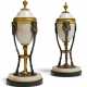 A PAIR OF NORTH EUROPEAN ORMOLU AND BRONZE-MOUNTED WHITE MAR... - фото 1