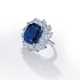 SAPPHIRE AND DIAMOND RING - photo 1