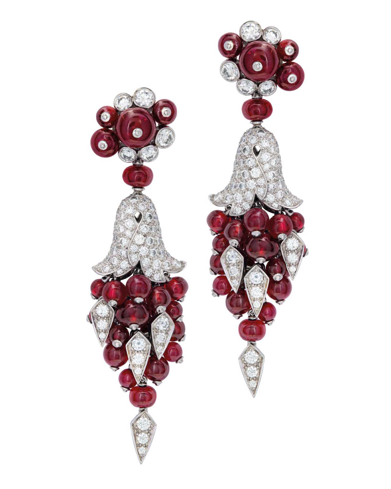 cartier ruby earrings