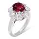 Cartier. RUBY AND DIAMOND RING, MOUNT BY CARTIER - Foto 1