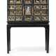 A FLEMISH EBONY, IVORY AND PIETRA DURA CABINET-ON-STAND - Foto 1