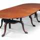 A GEORGE III MAHOGANY CUMBERLAND ACTION DINING TABLE - photo 1
