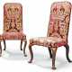 A PAIR OF GEORGE I WALNUT AND MARQUETRY SIDE CHAIRS - фото 1