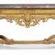 A REGENCE GILTWOOD CONSOLE TABLE - photo 1