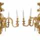 A PAIR OF DUTCH GILTWOOD FIVE-BRANCH CHANDELIERS - Foto 1