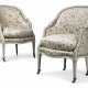 Linnell, John. A PAIR OF GEORGE III CREAM-PAINTED BERGERES - photo 1