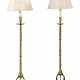 A PAIR OF BRASS STANDARD LAMPS - фото 1