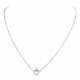 Collier "Herz" mit kleinem Brillant, ca. 0,04 ct, - Foto 1