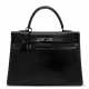 Hermes. A LIMITED EDITION BLACK CALF BOX LEATHER RETOURNÉ SO BLACK K... - photo 1