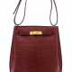 Hermes. A MATTE ROUGE H ALLIGATOR SO KELLY 22 WITH GOLD HARDWARE - фото 1