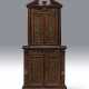 A LOUIS XIII WALNUT AND NOIR MAQUINA MARBLE-INSET ARMOIRE A ... - Foto 1