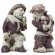Alcora Factory. A PAIR OF CONTINENTAL TIN-GLAZED TERRACOTTA FIGURES OR ARCHI... - photo 1