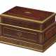 A GERMAN BRASS-MOUNTED MAHOGANY AMARANTH AND PARQUETRY BOX - фото 1