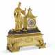 A LOUIS PHILIPPE ORMOLU AND PATINATED-BRONZE MANTEL CLOCK - Foto 1