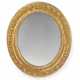 AN ITALIAN GILTWOOD OVAL PICTURE FRAME MIRROR - photo 1