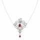 RUBY AND DIAMOND NECKLACE - Foto 1