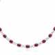 RUBY AND DIAMOND NECKLACE WITH AGL REPORT - фото 1
