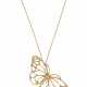 Cummings, Angela. Tiffany & Co.. TIFFANY & CO. ANGELA CUMMINGS GOLD AND DIAMOND BUTTERFLY PENDANT NECKLACE - Foto 1