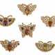 DIAMOND AND MULTI-GEM BUTTERFLY BROOCHES - Foto 1