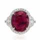RUBY AND DIAMOND RING WITH AGL REPORT - фото 1