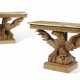 A PAIR OF ENGLISH EAGLE-FORM SIDE TABLES - фото 1