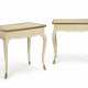 PAIR OF WHITE- PAINTED AND GILT-METAL MOUNTED OCCASIONAL TABLES - фото 1