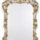 LOUIS XV BLUE-PAINTED AND PARCEL-GILT MIRROR - photo 1