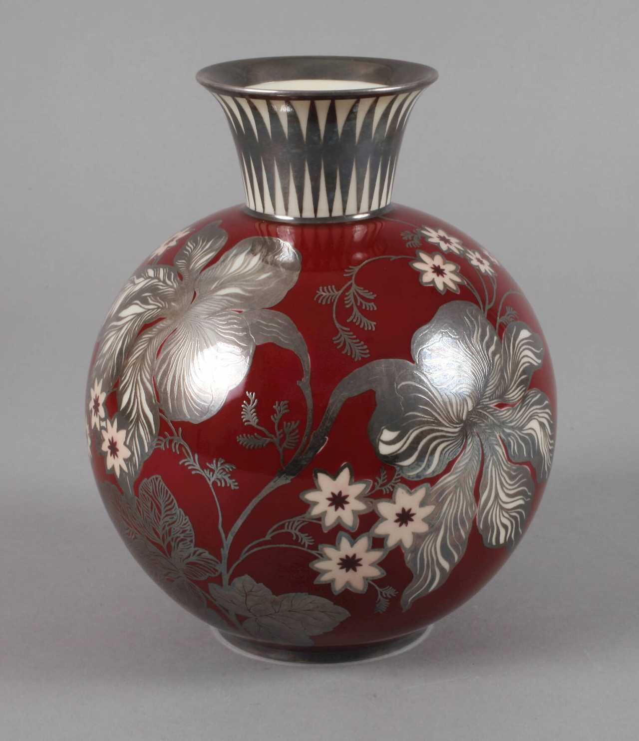 Rosenthal Vase with silver overlay — catalog 99 auction Day 3