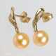 Perl Ohrringe mit Brillant - Gelbgold 375 - photo 1