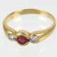 Rubin Brillant Ring - Gelbgold 750 - photo 1