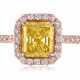 FANCY INTENSE ORANGE-YELLOW DIAMOND RING OF 2.01 CARATS WITH GIA REPORT - photo 1
