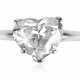 HEART BRILLIANT-CUT DIAMOND RING OF 3.50 CARATS WITH GIA REPORT - Foto 1
